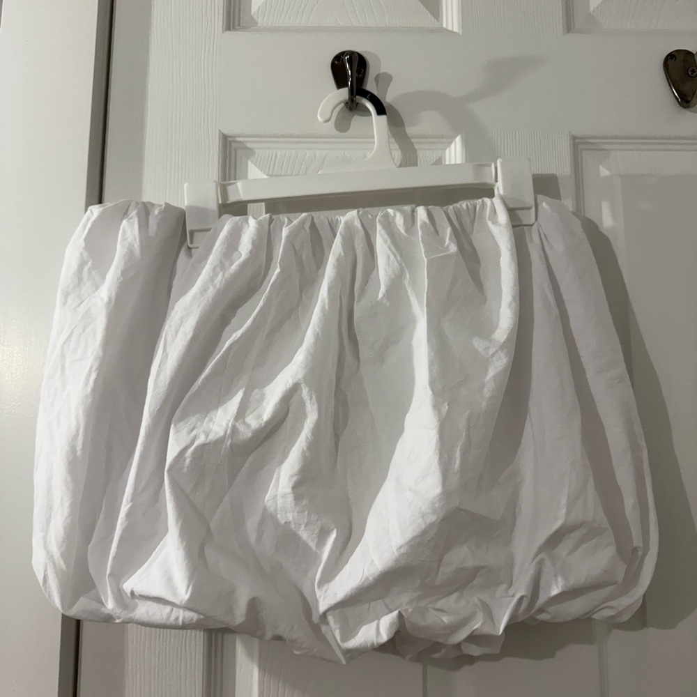 Maeve White Ruffled Skirt